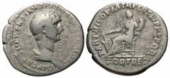 Roman Coins Trajan, 98 - 117 AD Silver Denarius, Rome Mint, 20mm, 3.25 grams Obverse: IMP CAES NER TRAIAN OPTIMO AVG GERM DAC, Laureate and draped bust of Trajan right. Reverse: PARTHICO P M TR P COS 