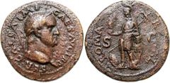 Roman Coins Galba, 68 - 69 AD AE Sestertius, Rome Mint, 36mm, 26.49 grams Obverse: SER GALBA IMP CAES AVG TR P, Laureate head of Galba right. Reverse: ROMA R XL, Roma in military garb standing left ho