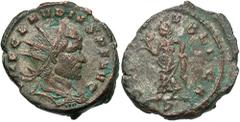 Roman Coins Claudius II Gothicus, 268 - 270 AD AE Antoninianus, Mediolanum Mint, 20mm, 4.64 grams Obverse: IMP CLAVDIVS PF AVG, Radiate, draped and cuirassed bust of Claudius right. Reverse: SPES PVBL