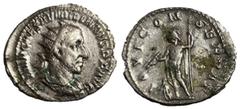 Roman Coins Aemilian, 253 AD Silver Antoninianus, Rome Mint, 23mm, 2.17 grams Obverse: IMP CAES AEMILIANVS P F AVG, Radiate, draped and cuirassed bust of Aemilian right. Reverse: IOVI CONSERVAT, Jupit