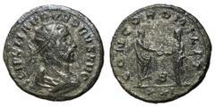 Roman Coins Probus, 276 - 282 AD AE Antoninianus, Siscia Mint, 22mm, 3.46 grams Obverse: IMP C M AVR PROBVS P F AVG, Radiate, draped and cuirassed bust of Probus right. Reverse: CONCORDIA MILIT, Probu