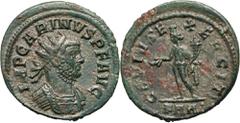 Ancient Roman Empire, Carinus 283-285, Antoninian, RomeWeight 4,31 g, 21 mm. A nicely preserved coin, good detail and beautiful olive patina.Waga 4,31 g, 21 mm. Rzadsze panowanie, ładnie zachowana mon