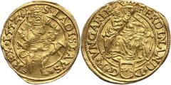 World coins and medals HungaryHungary, Ferdinand I, Ducat 1552, Nagybanya Węgry, Ferdynand I, dukat 1552, Nagybanya Bent. Scratch. Gold 3,52 g. Gięty, rysa na awersie. Złoto 3,52 g. Grade: VF+ Diamete
