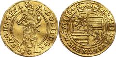 World coins and medals Austria, Rudolf II, Ducat 1584, Prag Austria, Rudolf II, dukat 1584, Praga Slightly bent. Gold 3,45 g. Złoto 3,45 g. Lekko gięty. Austria Grade: XF-/VF+ Diameter: 21.00 mm Liter