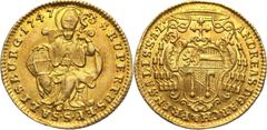 World coins and medals Austria, Salzburg, Andreas Jakob von Dietrichstein, Ducat 1747 Austria, Salzburg, Andrzej Jakub von Dietrichstein, dukat 1747 Gold 3,45 g.Złoto 3,45 g.Austria Grade: XF Diameter