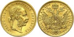 Austria Austria, Franz Joseph I, Ducat 1914, Vienna Austria, Franciszek Józef I, dukat 1914, Wiedeń Gold 3,49 g. Złoto 3,49 g. Grade: UNC- Literature: Herinek 183, Friedberg 493 More photos and full i
