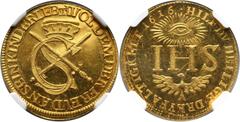 Germany Germany, Saxony, Johann Georg I, Ducat 1616 IHS, restrike Niemcy, Saksonia, Jan Jerzy I, dukat 1616 IHS, restrike Gold. Struck probably in 18th century. Beautiful condition with prooflike effe