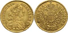 Austria Austria, Franz I Stephan, Ducat 1754, Karlsburg Austria, Franciszek I Stefan, dukat 1754, Karlsburg Gold 3,45 g. Złoto 3,45 g. Grade: VF/VF+ Reference: Friedberg 187Austria