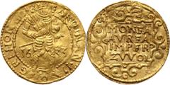 Netherlands Netherlands, Zwolle, Ferdinand II, Ducat 1633 Niderlandy, Zwolle, Ferdynand II, dukat 1633 Gold 3,48 g.Złoto 3,48 g. Grade: VF+ Reference: Friedberg 213Netherland