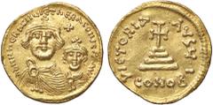 Byzantine coins BIZANTINE - Eraclio e Eraclio Costantino (613-638) - Solido Ratto 1364/1365; Sear 738 (AU g. 4,34) BB-SPL