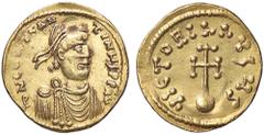Byzantine coins BIZANTINE - Costantino IV (681-685) - Tremisse Ratto 1670; Sear 1161 (AU g. 2,22) qSPL