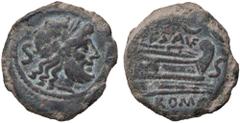 Roman Republic coins ROMANE REPUBBLICANE - SAUFEIA - L. Saufeius (152 a.C.) - Semisse Cr. 204/3 (AE g. 15,29) BB