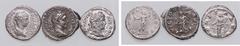 Lots LOTTI - Imperiali Caracalla, A. Severo, Elagabalo - Lotto di 3 denari MB÷BB