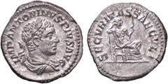 Roman Empire coins ROMANE IMPERIALI - Elagabalo (218-222) - Denario C. 272 (AG g. 3,09) qSPL