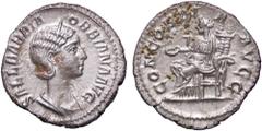 Roman Empire coins ROMANE IMPERIALI - Orbiana (moglie di A. Severo) - Denario C. 1 (Fr. 20); RIC 319 R (AG g. 3,26) SPL
