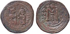 Byzantine coins BIZANTINE - Eraclio e Eraclio Costantino (613-638) - Follis Sear 824 (AE g. 10,08) BB