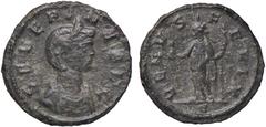 Roman Empire coins ROMANE IMPERIALI - Severina (moglie di Aureliano) - Denario C. 14; RIC 6 (MI g. 2,46) BB+/qSPL