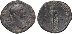Roman Empire coins ROMANE IMPERIALI - Traiano (98-117) - Dupondio C. 461 (AE g. 13,53) BB