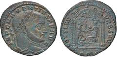 Roman Empire coins ROMANE IMPERIALI - Massenzio (306-312) - Follis (Aquileia) RIC 113; P.Z. 173 (MI g. 6,67) qSPL