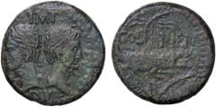 Roman provincial coins ROMANE PROVINCIALI - Agrippa e Augusto - Dupondio (Nimes) C. 7 (AE g. 14,29) BB/qBB