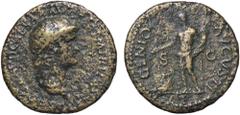 Roman Empire coins ROMANE IMPERIALI - Nerone (54-68) - Semisse (AE g. 7,51) meglio di MB