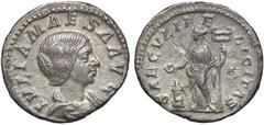 Roman Empire coins ROMANE IMPERIALI - Giulia Maesa (ava di Elagabalo) - Denario C. 45; RIC 271 (AG g. 2,3) qSPL
