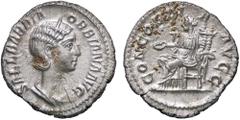 Roman Empire coins ROMANE IMPERIALI - Orbiana (moglie di A. Severo) - Denario C. 1 (Fr. 20); RIC 319 R (AG g. 3,26) SPL