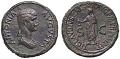 Roman Empire coins ROMANE IMPERIALI - Antonia (moglie di Nerone Druso) - Dupondio C. 6 (AE g. 17) Ritocchi qSPL Ritocchi