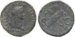Roman Empire coins ROMANE IMPERIALI - Domiziano (81-96) - Dupondio C. 537 (AE g. 14,41) BB