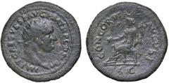 Roman Empire coins ROMANE IMPERIALI - Tito (79-81) - Dupondio C. 45; RIC 647 (AE g. 15,14) qBB
