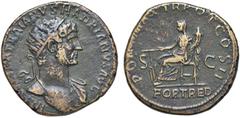 Roman Empire coins ROMANE IMPERIALI - Adriano (117-138) - Dupondio C. 754 (AE g. 12,33) BB+