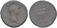 Roman Empire coins ROMANE IMPERIALI - Traiano (98-117) - Dupondio C. 160; RIC 653 (AE g. 14,8) qBB