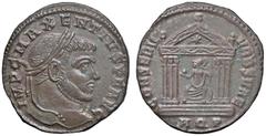 Roman Empire coins ROMANE IMPERIALI - Massenzio (306-312) - Follis (Aquileia) (MI g. 6) qSPL