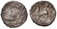 Celtic coins CELTI - EUROPA CENTRALE - Imitazioni di Filippo II e Alessandro III di Macedonia - Dracma - Testa di Ercole a s. /R Cavallo andante a s. (AG g. 1,99) BB