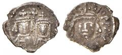 Byzantine coins BIZANTINE - Eraclio, Eraclio Costantino e Martina (610-641) - Quarto di siliqua (Cartagine) - Busto coronato e corazzato /R Busti di Eraclio e Martina; tra di loro, una croce Ratto 146