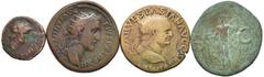 Lots LOTTI - Imperiali Dupondio di A. Pio, asse di Agrippa e Vespasiano, semisse di Nerone Lotto di 4 monete MB÷qBB