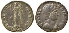 Roman Empire coins ROMANE IMPERIALI - Galeria Valeria (moglie di Galerio) - Follis (Heraclea) - Busto drappeggiato e diademato a d. /R Venere velata stante a s. con una mela nella mano d. ed il velo n