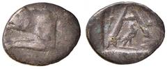 Greek coins GRECHE - ARGOLIS - Argos - Emidracma - Parte anteriore di lupo a s. /R Grande lettera A in quadrato incuso; sotto, aquila Sear 2795; S. Cop. 42 (AG g. 2,18) qBB