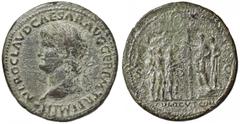 Roman Empire coins ROMANE IMPERIALI - Nerone (54-68) - Sesterzio - Testa laureata a s.; sotto, un globo /R Nerone su un palco a s. accompagnato da un pretore arringa tre soldati C. 6 R (AE g. 28,13) M