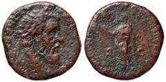 Roman Empire coins ROMANE IMPERIALI - Pertinace (193) - Sesterzio - Testa laureata a d. /R La Provvidenza a s. alza la mano verso un globo radiato C. 49 (150 Fr.) (AE g. 27,89) qMB.