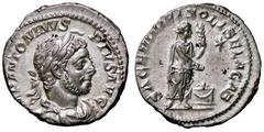 Roman Empire coins ROMANE IMPERIALI - Elagabalo (218-222) - Denario - Busto laureato e drappeggiato a d. /R Elagabalo stante a d. presso un altare acceso con patera e clava, nel campo una stella C. 24