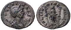 Roman Empire coins ROMANE IMPERIALI - Severina (moglie di Aureliano) - Antoniniano - Busto diademato a d. su crescente /R La Concordia stante a s. con due insegne militari C. 7 (MI g. 3,36) BB-SPL