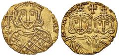Byzantine coins BIZANTINE - Costantino V e Leone IV (751-775) - Solido - I busti di Costantino e Leone IV di fronte /R Busto di Leone III di fronte con croce Ratto 1750/1752; Sear 1551 R (AU g. 3,91) 