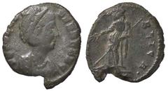 Roman Empire coins ROMANE IMPERIALI - Elena (madre di Costantino I) - AE 4 (Costantinopoli) - Busto diademato a d. /R La Pace stante a s. con ramo d'ulivo e scettro trasversale C. 4 (MI g. 1,37) MB-BB