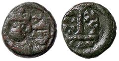 Byzantine coins BIZANTINE - Eraclio (610-641) - Decanummo (Catania) - Busti di Eraclio e Eraclio Costantino /R Numerale e monogrammi Sear 886 (AE g. 2,72) MB-BB.