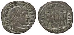 Roman Empire coins ROMANE IMPERIALI - Massenzio (306-312) - Follis (Ostia) - Testa laureata a d. /R Castore e Polluce affrontati con scettro tengono il loro cavallo per le briglie C. 5 (MI g. 6,56) BB