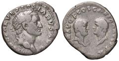 Roman Empire coins ROMANE IMPERIALI - Vespasiano, Tito e Domiziano - Denario - Testa laureata a d. /R Busti affrontati di Tito e Domiziano C. 5 (30 Fr.); RIC 2 R (AG g. 2,84) meglio di MB.