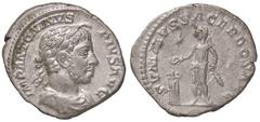 Roman Empire coins ROMANE IMPERIALI - Elagabalo (218-222) - Denario - Busto laureato e drappeggiato a d. /R Elagabalo stante a s. presso un tripode acceso con ramo e patera, nel campo una stella C. 27