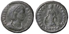 Roman Empire coins ROMANE IMPERIALI - Elena (madre di Costantino I) - AE 3 (Tessalonica) - Busto diademato e drappeggiato a d. /R La Sicurezza stante a s. con un ramo nella d. e alza il vestito con la