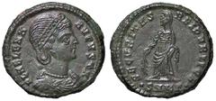 Roman Empire coins ROMANE IMPERIALI - Elena (madre di Costantino I) - AE 3 (Cizico) - Busto diademato e drappeggiato a d. /R La Sicurezza stante a s. con un ramo nella d. e alza il vestito con la s. R